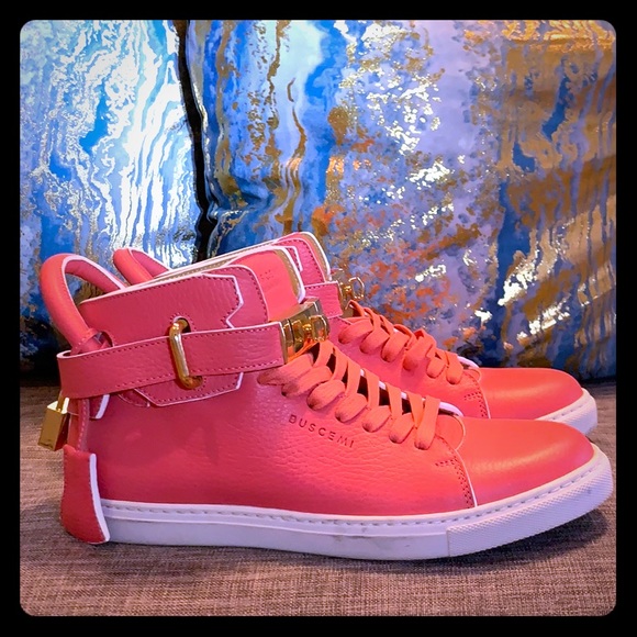 Buscemi Leather High-Top Sneakers - Picture 1 of 6